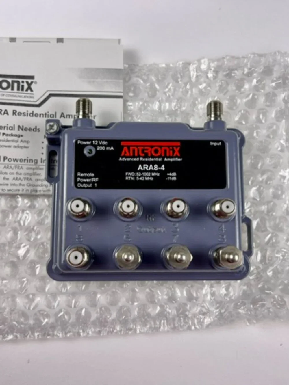 Antronix ARA8-4 8-Port Cable TV Signal Amplifier Booster Kit NEW Open Box